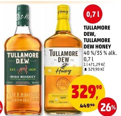 Whiskey irská Tullamore Dew