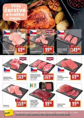 akční leták BILLA 24.4.2024-28.4.2024