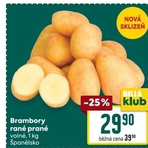 Brambory konzumní rané