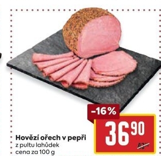 Hovězí ořech v pepři
