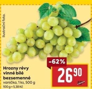 Hrozny bílé bezsemenné
