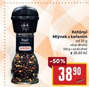 Mlýnek s kořením Kotányi