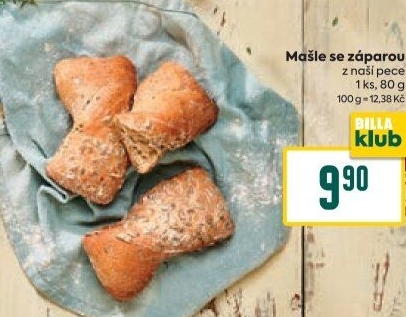 Pečivo mašle se záparou