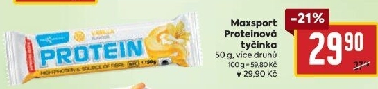 Proteinové tyčinky Maxsport