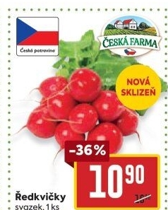 Ředkvičky svazek Česká farma