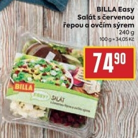 Salát s červenou řepou a ovčím sýrem Easy Billa