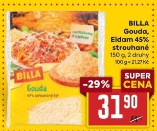 Sýr strouhaný Gouda Billa