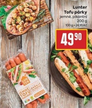 Tofu jemné párky Lunter