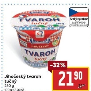 Tvaroh tučný Jihočeský Madeta