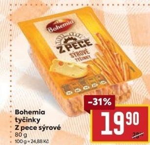 Tyčinky Z pece Bohemia Chips