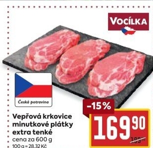 Vepřová krkovice bez kosti Vocílka