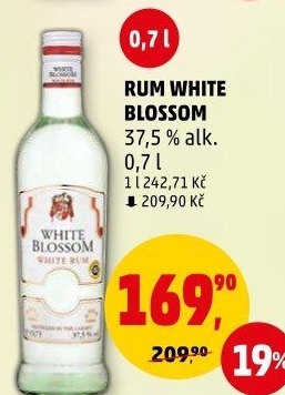 Rum bílý White Blossom Pabst &amp