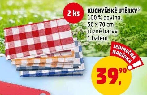 Utěrky látkové