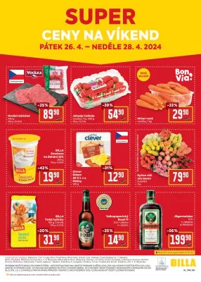 akční leták BILLA 24.4.2024-28.4.2024