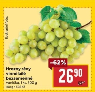 Hrozny bílé bezsemenné