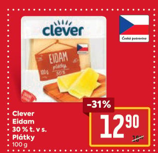 Sýr Eidam 30% Clever