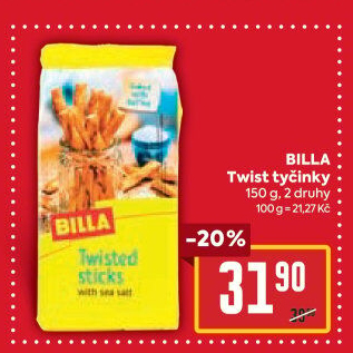 Tyčinky Twist Billa