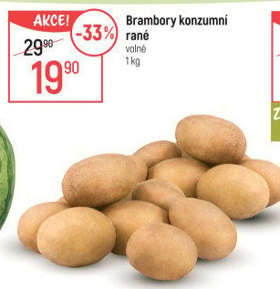 Brambory konzumní rané