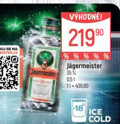 Bylinný likér Jägermeister