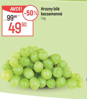 Hrozny bílé bezsemenné
