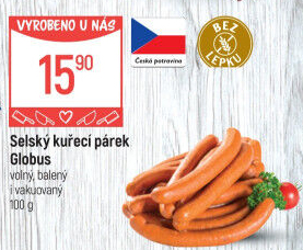Párky kuřecí Selské Globus