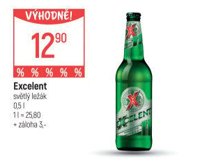 Pivo světlý ležák 11° Excelent