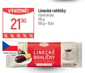 Rohlíčky linecké Klasa Pekárny a cukrárny Klatovy