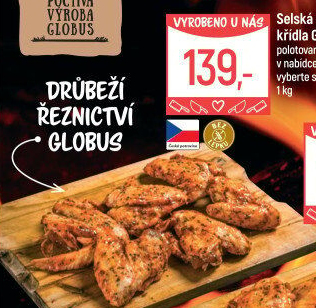 Selská kuřecí marinovaná křídla
