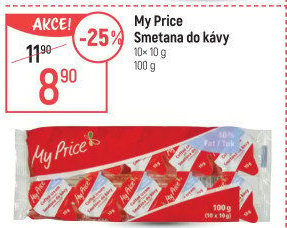 Smetánky do kávy My Price