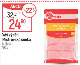 Šunka dušená Mistrovská Váš Výběr