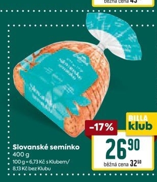 Chléb vícezrnný Slovanské semínko Odkolek