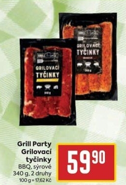 Grilovací tyčinky barbecue Grill Party