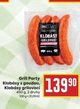 Klobása s goudou Grill Party