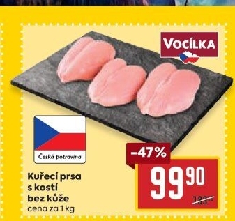 Kuřecí prsa s kostí Vocílka