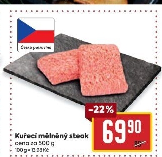Kuřecí steak mletý