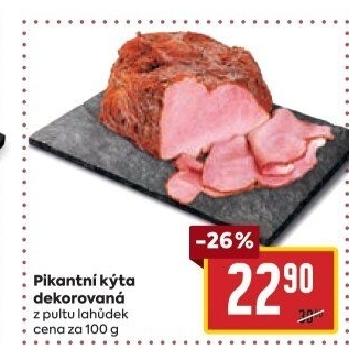Kýta dekorovaná pikantní
