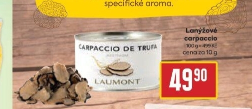 Lanýžové carpaccio Laumont