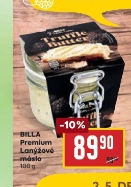 Máslo lanýžové Premium Billa
