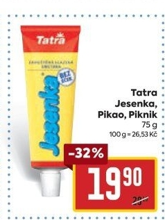 Mléko kondenzované Jesenka Tatra