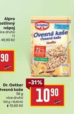 Ovesná kaše Dr. Oetker