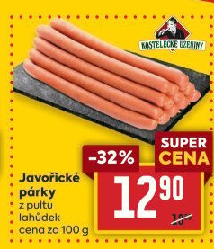 Párky javořické Kostelecké uzeniny