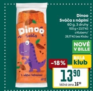 Pečivo Sváča s náplní Dinoo
