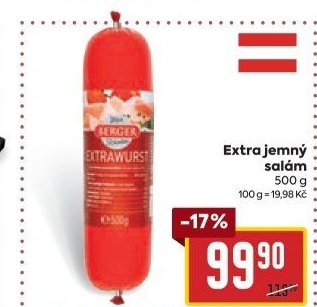 Salám extra jemný Berger