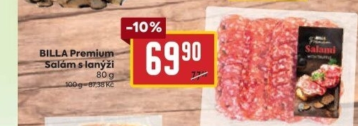 Salám s lanýži Premium Billa