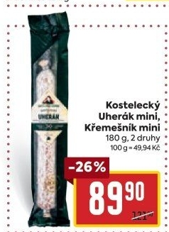 Salám Uherák kostelecký Kostelecké uzeniny
