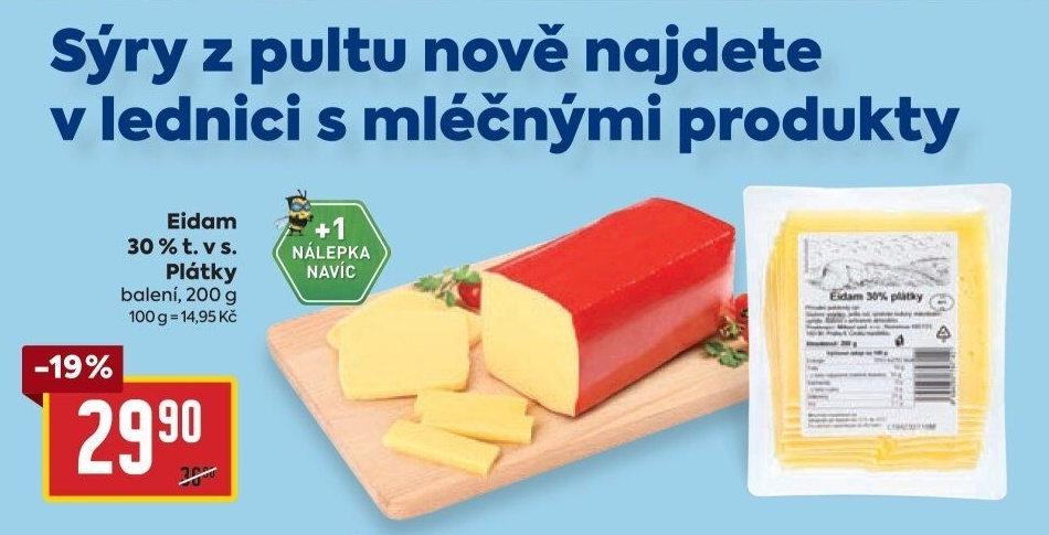 Sýr Eidam 30%
