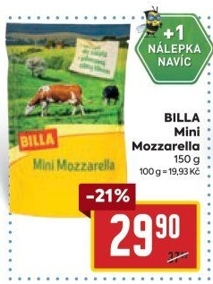 Sýr Mozzarella mini Billa