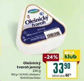 Tvaroh jemný Olešnický Moravia