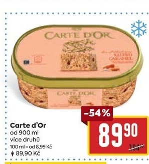 Zmrzlina ve vaničce Carte D'