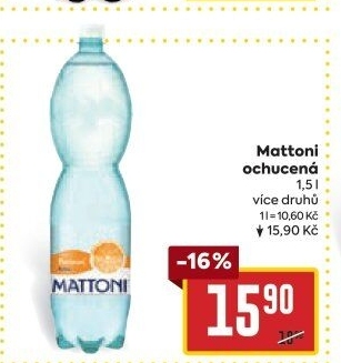 Ochucená voda Mattoni